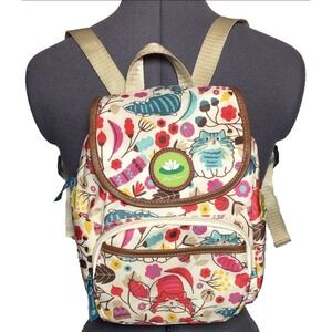 Lily Bloom Cat Print Mini Backpack Colorful Kawaii Y2K Style Cat Bag STAINED